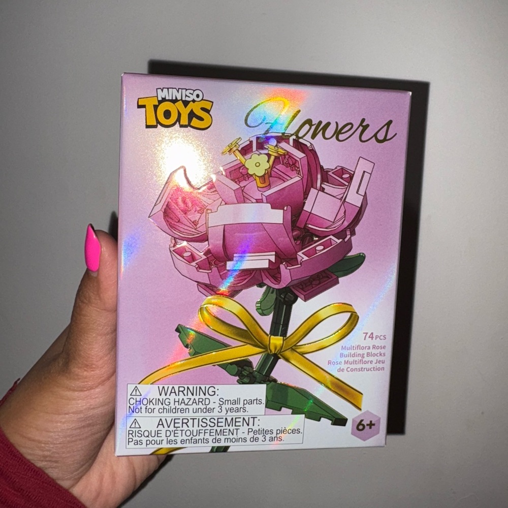 Miniso Toys Flowers 74 Piece Building Blocks